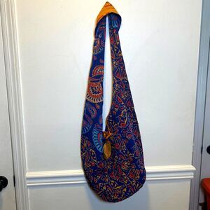 Tribal Boho Hippie Festival Sling Purse Handmade Cotton Art Studio Company NWT